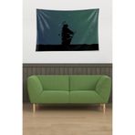 Ontheclouds Gemi Rota Yol Desen Leke Tutmaz Kadife Dokulu Kumaş Duvar Örtüsü Duvar Halısı Tapestry, 140 x 230
