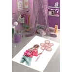 Ontheclouds Genç Kız Balon Desenli Çiçekli Halı Dijital Baskı Yıkanabilir Kaymaz Taban Kız Çocuk Odası Halısı, 180 x 280