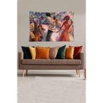 Ontheclouds Jazz Şarkıcısı Desenli Leke Tutmaz Kadife Dokulu Kumaş Duvar Örtüsü Duvar Halısı Tapestry, 100 x 140