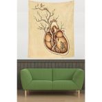 Ontheclouds Kalpteki Tabiat Ve Kuş Yuvası Leke Tutmaz Kumaş Duvar Örtüsü Duvar Halısı Tapestry, 70 x 70