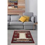 Ontheclouds Kilim Desenli Etnik Dijital Baskı Yıkanabilir Kaymaz Taban Modern Salon Halı Ve Yolluk, 100 x 500 MEG768U