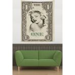 Ontheclouds Mariyln Monreo One Dolar Leke Tutmaz Kumaş Duvar Örtüsü Duvar Halısı Tapestry, 70 x 70