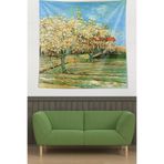 Ontheclouds Meyve Çiçekleri Orchard In Blossom Van Gogh Leke Tutmaz Kumaş Duvar Örtüsü Duvar Halısı Tapestry, 35 x 50