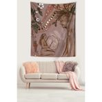 Ontheclouds Mistik Doğanın Sesi Ayın Evreleri Meditasyon Leke Tutmaz Kumaş Duvar Örtüsü Duvar Halısı Tapestry, 70 x 70