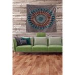 Ontheclouds Multirenk Mandala Desenli Leke Tutmaz Kadife Kumaş Duvar Örtüsü Duvar Halısı Tapestry, 70 x 70