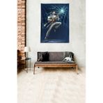 Ontheclouds Nicola Tesla Electric Yıkanabilir Leke Tutmaz Kumaş Duvar Örtüsü Duvar Halısı Tapestry, 140 x 230, 140 x 230 WLL045C
