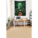 Ontheclouds Nicola Tesla Electric Yıkanabilir Leke Tutmaz Kumaş Duvar Örtüsü Duvar Halısı Tapestry, 140 x 230, 140 x 230 WLL047C