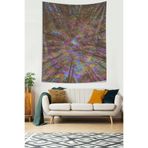 Ontheclouds Orman Ve Ay Leke Tutmaz Kumaş Duvar Örtüsü Duvar Halısı Tapestry, 140 x 140