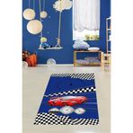Ontheclouds Otomobil Yarışı Racer Dijital Baskı Yıkanabilir Kaymaz Taban Çocuk Genç Odası Halısı, 120 x 160