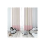 ontheclouds Pembe Düz Çizgi Geçişli Dijital Baskı Fon Perdesi, 70 x 270, FONPRD19, pembe-beyaz-gold
