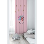 ontheclouds Pembe Kedi Desenli Dijital Baskı Fon Perdesi, 70 x 200, FONPRD18, toz pembe