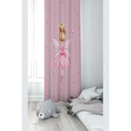 ontheclouds Pembe Peki Kızı Desenli Dijital Baskı Fon Perdesi, 140 x 270, FONPRD14, pudra pembe