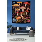 Ontheclouds Renkli Mantarlar Leke Tutmaz Kumaş Duvar Örtüsü Duvar Halısı Tapestry, 35 x 50