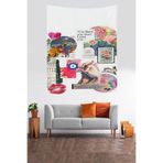 Ontheclouds Sevgi Aşk Temalı Leke Tutmaz Kumaş Duvar Örtüsü Duvar Halısı Tapestry, 140 x 140