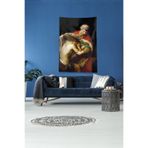 Ontheclouds Siyah Baba Ve Oğul Leke Tutmaz Kadife Kumaş Duvar Örtüsü Duvar Halısı Tapestry, 100 x 140