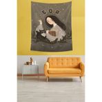 Ontheclouds Takımyıldızı Ay Tarot Goblen Leke Tutmaz Kumaş Duvar Örtüsü Duvar Halısı Tapestry, 70 x 70