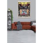 Ontheclouds The Lovers Aşıklar Tarot Yıkanabilir Leke Tutmaz Kumaş Duvar Örtüsü Duvar Halısı Tapestry, 140 x 230