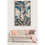 Ontheclouds The Tower Tarot Kale Leke Tutmaz Kadife Dokulu Kumaş Duvar Örtüsü Duvar Halısı Tapestry, 35 x 50