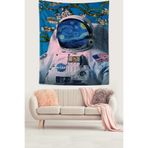 Ontheclouds Van Gogh Uzaydaki Astronot Leke Tutmaz Kumaş Duvar Örtüsü Duvar Halısı Tapestry, 140 x 140
