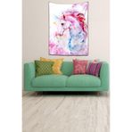Ontheclouds Yıkanabilir Leke Tutmaz Mikropetek Kumaş At Unicorn Desen Renkli Duvar Örtüsü Duvar Halısı Tapestry, 35 x 50, 35 x 50 WLL031F