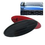 ontto 1 adet 17,5 cm ABD bayrağı araba arka ön ızgara tampon amblem rozeti çıkartması Ford F150 F250 F350 EcoSport Focus Edge Explorer Ranger Expedition bagaj kapağı yedek kapağı siyah