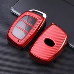 ontto 1 ADET TPU Silikon Araba Anahtarı Kılıfı Anahtarlık Hyundai Sonata Tucson i45 i40 ix35 ix25 ix20 i30 Santa Elantra Aksesuarları Anahtar Kılıfı Uzaktan Anahtar Kılıfı Anahtarlık Koruyucu 3 Düğmeli Kırmızı