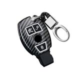 ontto ABS Araba Anahtarı Kılıfı Cover Mercedes Benz A B R G Sınıfı GLK GLA GLC GLR W204 W210 W176 W202 W463 Aksesuar Anahtarlık Koruyucu Kılıf Anahtar Kılıfı Anahtarlık 3 Tuşlu Siyah