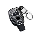 ontto Akıllı araba anahtarı kılıfı Mercedes A B R G sınıfı GLK GLA A203 W204 W251 W463 W176 Viano ABS koruyucu kılıf anahtar kılıfı uzaktan kumanda kapak anahtarlık 2 tuşlu aksesuar - siyah