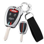ontto Alaşım Araba anahtarlık kapağı Chrysler Voyager Pacifica 300c PT Cruiser Dodge Caliber Avenger Jeep Grand Patriot Akıllı anahtar kılıfı anahtarlık Anahtar Kabuk Tutucu anahtarlık Aksesuarları 4