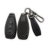 ontto Alaşım Araba Anahtarlık Kapağı Ford Transit için Fit Özel Mondeo Fiesta Kuga ST Hattı MK3 Odak 3 İstasyon Vagon Ecosport anahtarsız Giriş Anahtar durumda Anahtarlık Akıllı Kabuk Tutucu