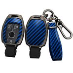 ontto Alaşım Araba Anahtarlık Kapak Fit Mercedes Benz C Class W204 GLC260 C200 CIA GLA W205 W212 C S E Sınıfı Anahtar durumda Anahtarlık PVC Anahtar Kabuk Tutucu keychian Aksesuarları 2/3 Düğmeler