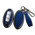 ontto Alaşım Araba Anahtarlık Kapak Fit Nissan Leaf Micra Qashqai J11 J10 X Trail T32 Versa Not Patrol Anahtar durumda Anahtarlık PVC Anahtar Kabuk Tutucu Çanta keychian Aksesuarları 2/3/4/5 Düğmeler