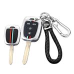 ontto Alaşım Araba anahtarlık kapak Fit Toyota Rav4 2018 Camry 2019 Corolla 2016 Tacoma Vios Prius C Highlander Akıllı anahtar durumda anahtarlık Anahtar Kabuk Tutucu çanta anahtarlık Aksesuarları 4