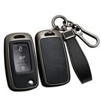 ontto Alaşım araba anahtarlık kapak Fit VW Golf 4 5 6 7 Bora Jetta Polo MK4 MK6 Passat B5 B6 Superb Tiguan Skoda Octavia Flip anahtar kılıfı kabuk anahtarlık anahtarlık anahtarlık aksesuarları siyah