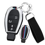ontto Anahtar kılıfı araba anahtarı kılıfı Chrysler 300C Jeep Commende Dodge Durango Ram Grand Caravan Cherokee için uygun uzaktan kumanda metal silikon koruyucu kılıf anahtarlık 4 tuşlu E gümüş