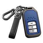 ontto Anahtar kılıfı araba anahtarı kılıfı Cover Honda CRV CR-V Fit Civic Accord HR-V HRV City Odyssey XR-V TPU anahtar kılıfı Cover anahtarlık 2/3/4 tuşlu aksesuar siyah mavi