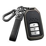 ontto Anahtar kılıfı araba anahtarı kılıfı Cover Honda CRV CR-V Fit Civic Accord HR-V HRV City Odyssey XR-V TPU anahtar kılıfı Cover anahtarlık 2/3/4 tuşlu aksesuar siyah