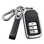 ontto Anahtar kılıfı araba anahtarı kılıfı Cover Honda CRV CR-V Fit Civic Accord HR-V HRV City Odyssey XR-V TPU anahtar kılıfı kapak anahtarlık 2/3/4 tuşlu aksesuar gümüş siyah