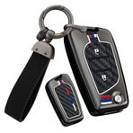 ontto Anahtar kılıfı araba anahtarı kılıfı kapak koruyucu kılıf parlak silikon kılıf Toyota Yaris Aygo Peugeot 108 için uygundur Citroen C1 2014-2021 anahtarlık 2 tuş C siyah
