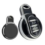 ontto Anahtar kılıfı BMW İçin uygun Mini Cooper S One F54 F55 F56 F57 F54 F60 JCW Clubman Countryman 3 tuşlu TPU araba anahtarı kılıfı anahtar koruması anahtar kutusu aksesuar siyah