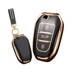 ontto Araba anahtarı kapağı fit Peugeot 308 508 2008 3008 5008 Citroen C3 C5 Aircross C4 Picasso DS5 DS3 DS9 anahtarlık kılıf anahtarlık anahtarlık TPU Akıllı Anahtar Kabuk koruyucu Aksesuarları,