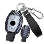 ontto Araba Anahtarı Kapağı Mercedes Benz CLA GLC GLA GLK W203 W210 W211 W204 W176 A B C R Sınıfı AMG Uzaktan Anahtar durumda Kabuk Kutusu anahtarlık anahtarlık anahtarlık Aksesuarları 2 düğmeler,