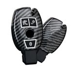 ontto Araba anahtarı kılıfı ABS koruyucu kılıf anahtar kılıfı Mercedes A C E S G R sınıfı GLS GLA GLK GLC CLA AMG W204 W205 W212 W176 için uygun anahtar kılıfı anahtar kılıfı araba aksesuarı 3 tuşlu
