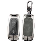 ontto Araba anahtarı kılıfı anahtar çantası Ford Territory EV/Titanium Taurus Kuga Transit Custom Equator metal anahtar kılıfı anahtarlık anahtar kılıfı aksesuar, Gri A, Grau A