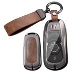 ontto Araba anahtarı kılıfı anahtar kılıfı Opel Astra K Sport Tourer GTC Insignia B Zifira C Mokka Adam Corsa anahtar kılıfı metalik anahtar kılıfı anahtarlık 2/3 Tastn-B kahverengi