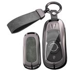 ontto Araba anahtarı kılıfı anahtar kılıfı Opel Astra K Sport Tourer GTC Insignia B Zifira C Mokka Adam Corsa anahtar kılıfı metalik anahtar kılıfı anahtarlık 2/3 tuş-B gri