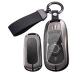 ontto Araba anahtarı kılıfı anahtar kılıfı Opel Astra K Sport Tourer GTC Insignia B Zifira C Mokka Adam Corsa anahtar kılıfı metalik anahtar kılıfı anahtarlık 2/3 Tuş-B siyah