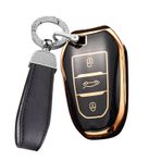 ontto Araba anahtarı kılıfı Cover Peugeot 308 408 508 2008 3008 Citroen C4L C6 C3-XR Picasso DS3 Opel Insignia Corsa anahtarlık TPU anahtar kutusu anahtar kılıfı anahtar kılıfı siyah R