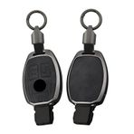 ontto Araba anahtarı kılıfı gövde anahtar kılıfı anahtarlık deri koruyucu kılıf Mercedes A B C E S CLK AMG MB Class C350 W204 W211 W212 W209 için uygun aksesuar anahtar kılıfı-3 tuşlu siyah