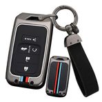 ontto Araba Anahtarı Kılıfı Honda Accord Civic CR-V CRV CRV Pilot Passport Insight EX EX-L Crider Metal Koruyucu Kılıf Anahtar Kılıfı Aksesuar Anahtar Kılıfı Anahtarlık 5 Tuşlu D Siyah